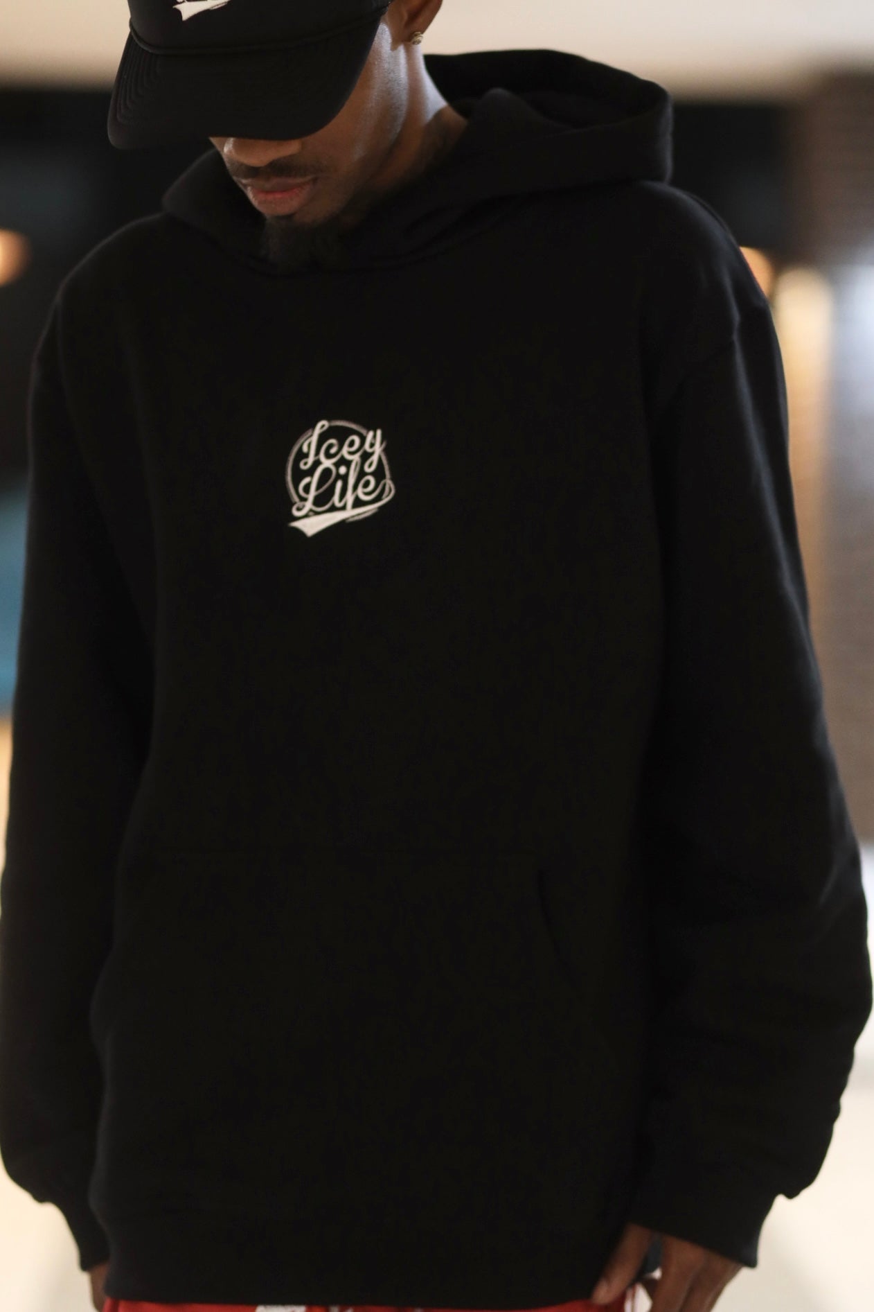 ICEY LIFE LOGO HOODIE EMBROIDERED